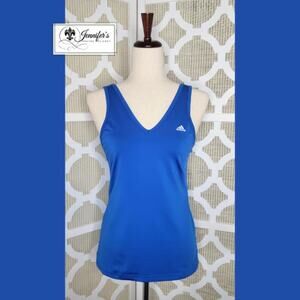 Adidas Women's Royal Blue Clima Cool V-Neck Tank Top Size M